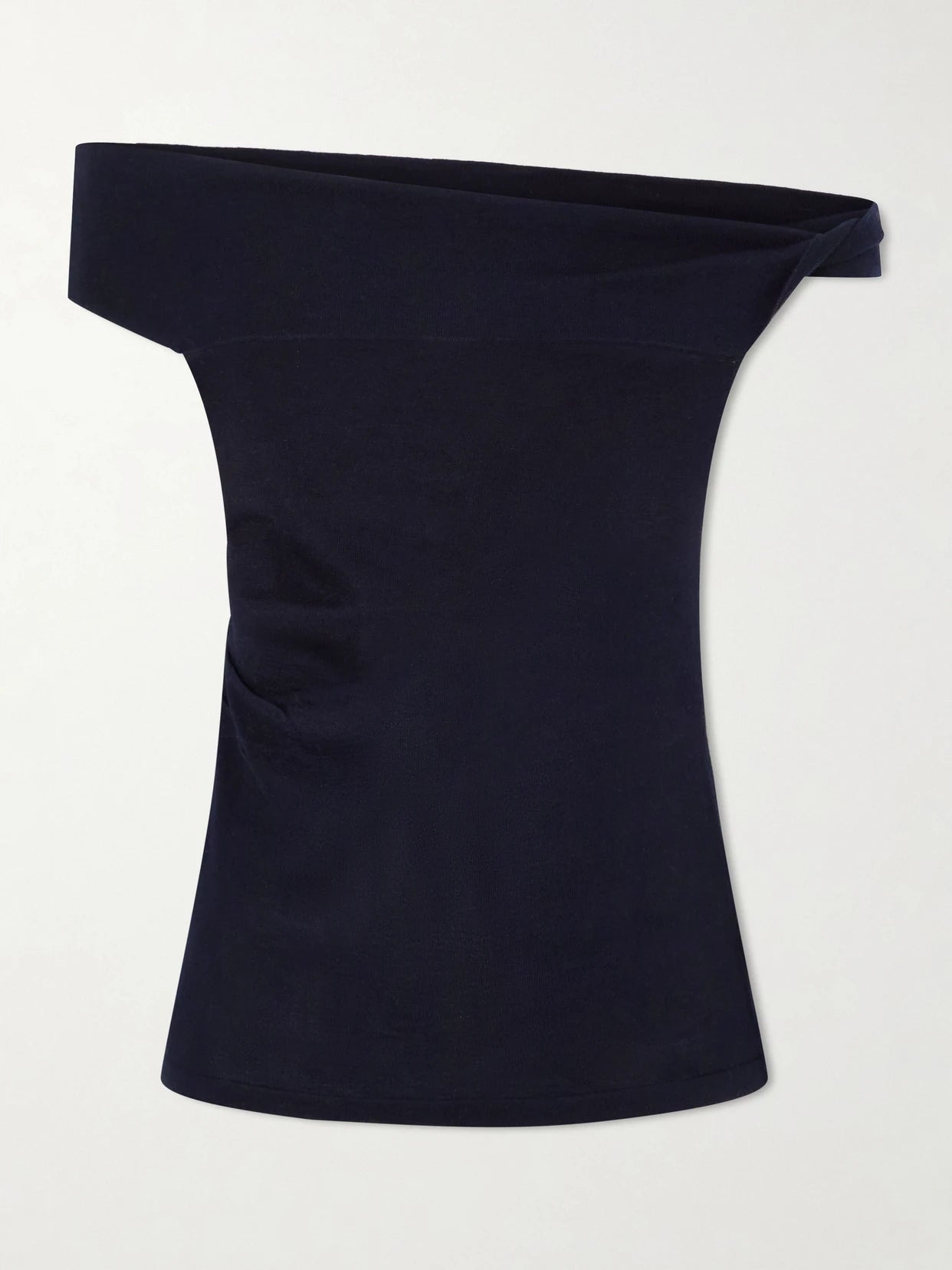 Off-the-shoulder Silk And Cashmere-blend Top