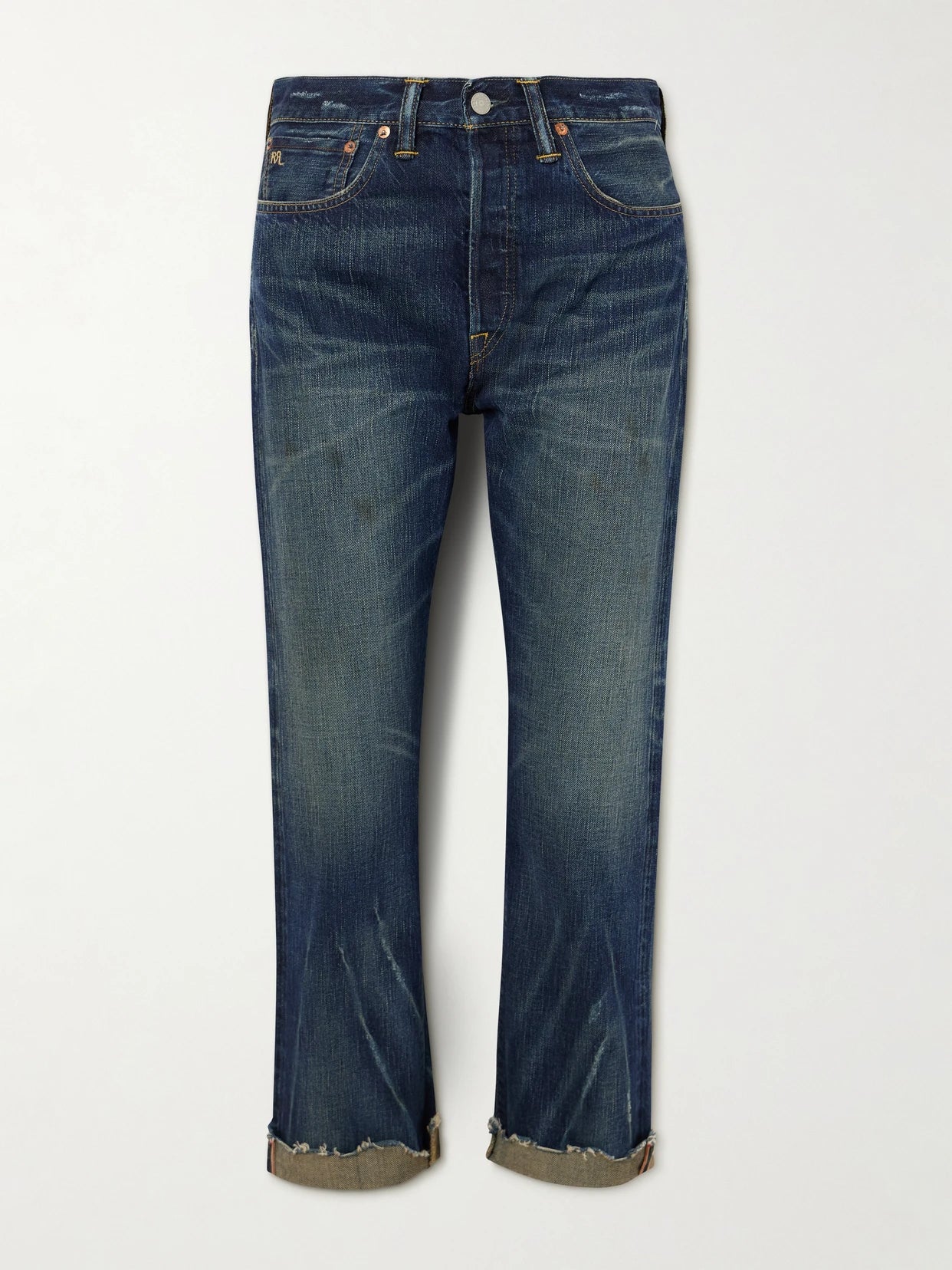 Cropped Mid-rise Straight-leg Jeans