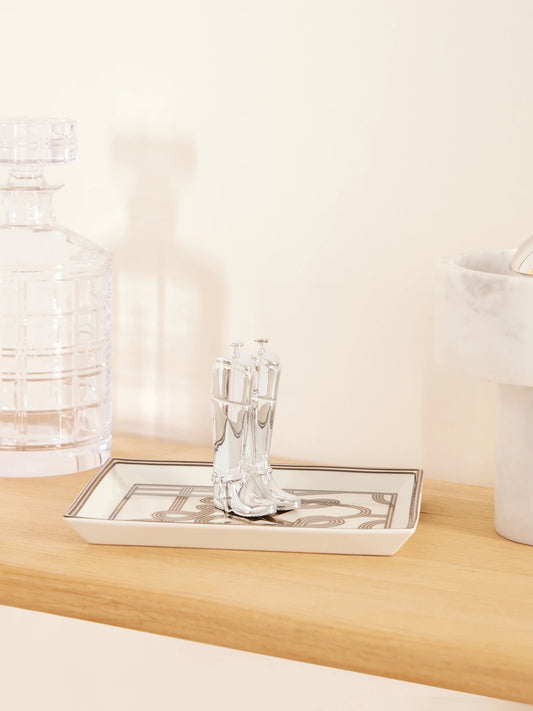 Image of Decor. Product name - Tisdale Silver-plated Paperweight in Multi colour by brand - Ralph Lauren Home