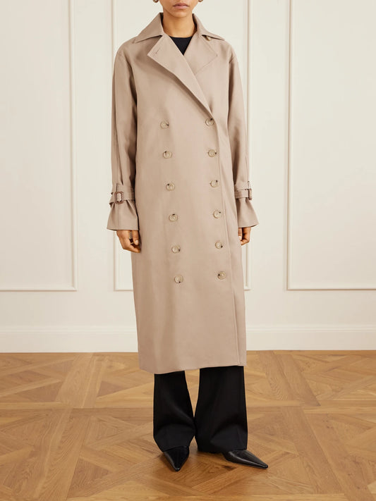 Signature Double-breasted Cotton-blend Gabardine Trench Coat