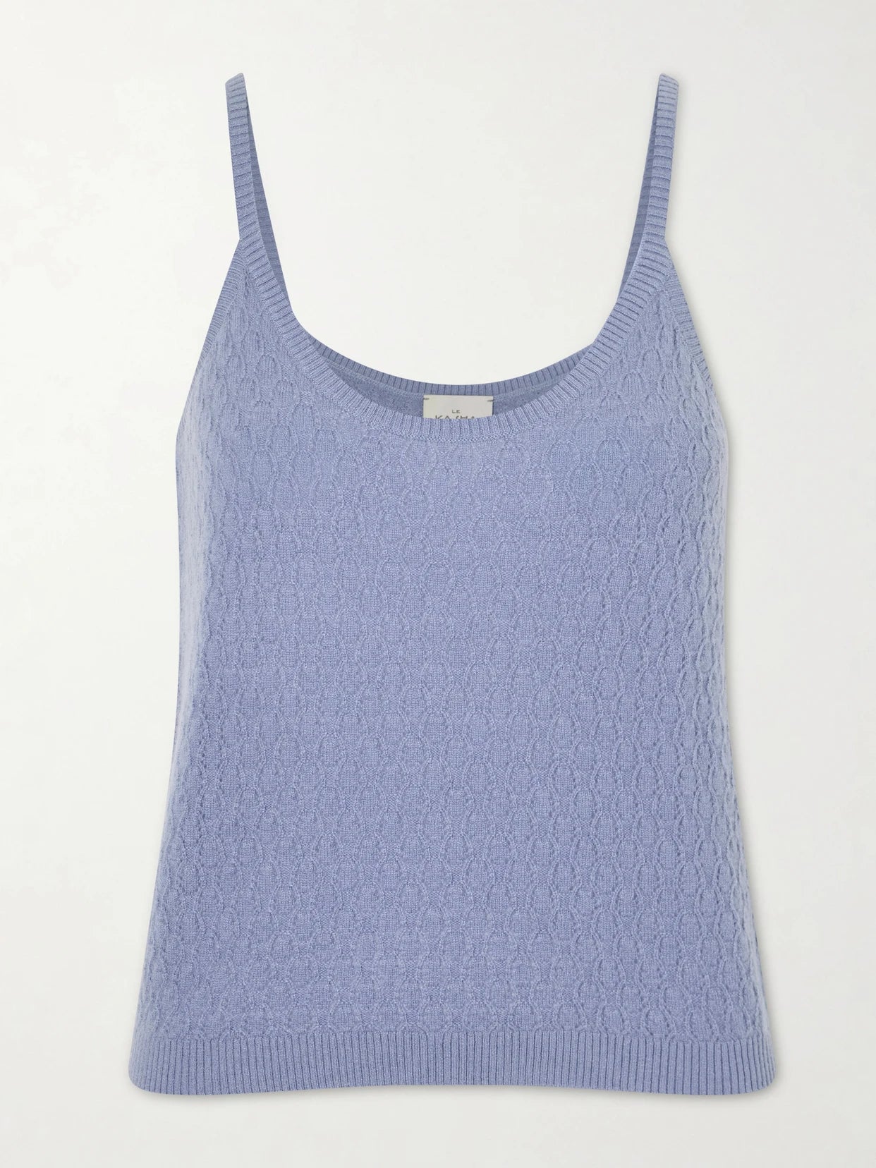 Fregene Pointelle Organic Cashmere Knit Tank