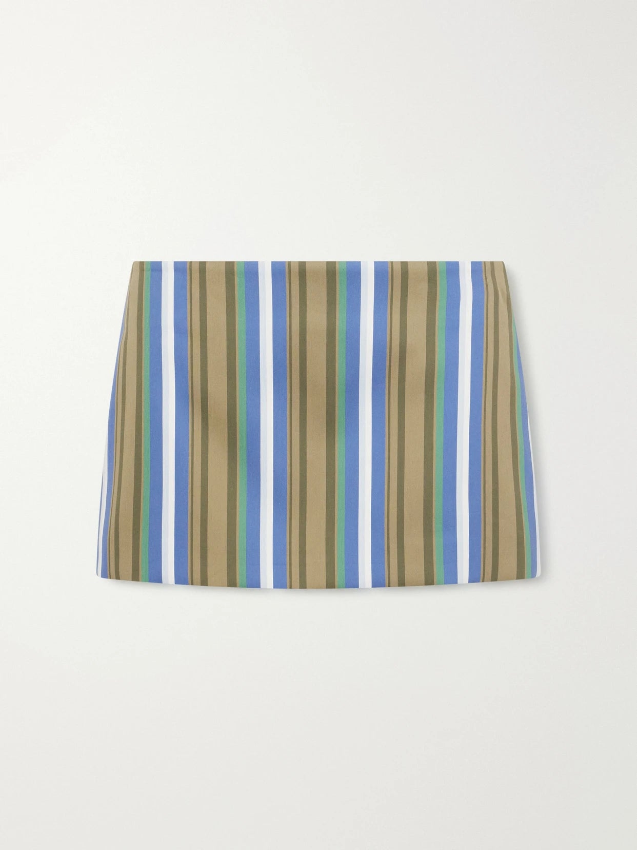 Hera Striped Cotton-poplin Mini Skirt