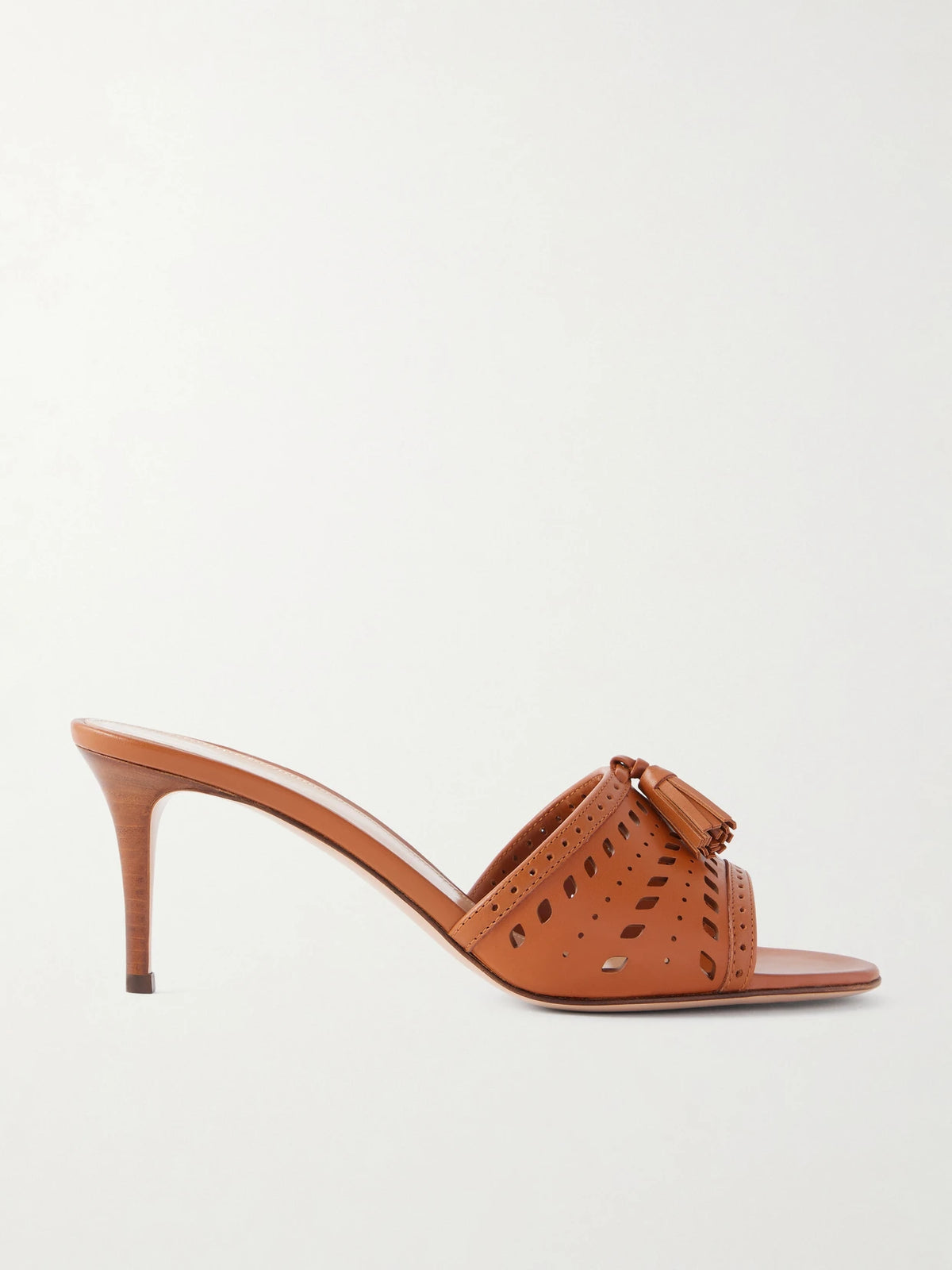70 Laser-cut Leather Mules