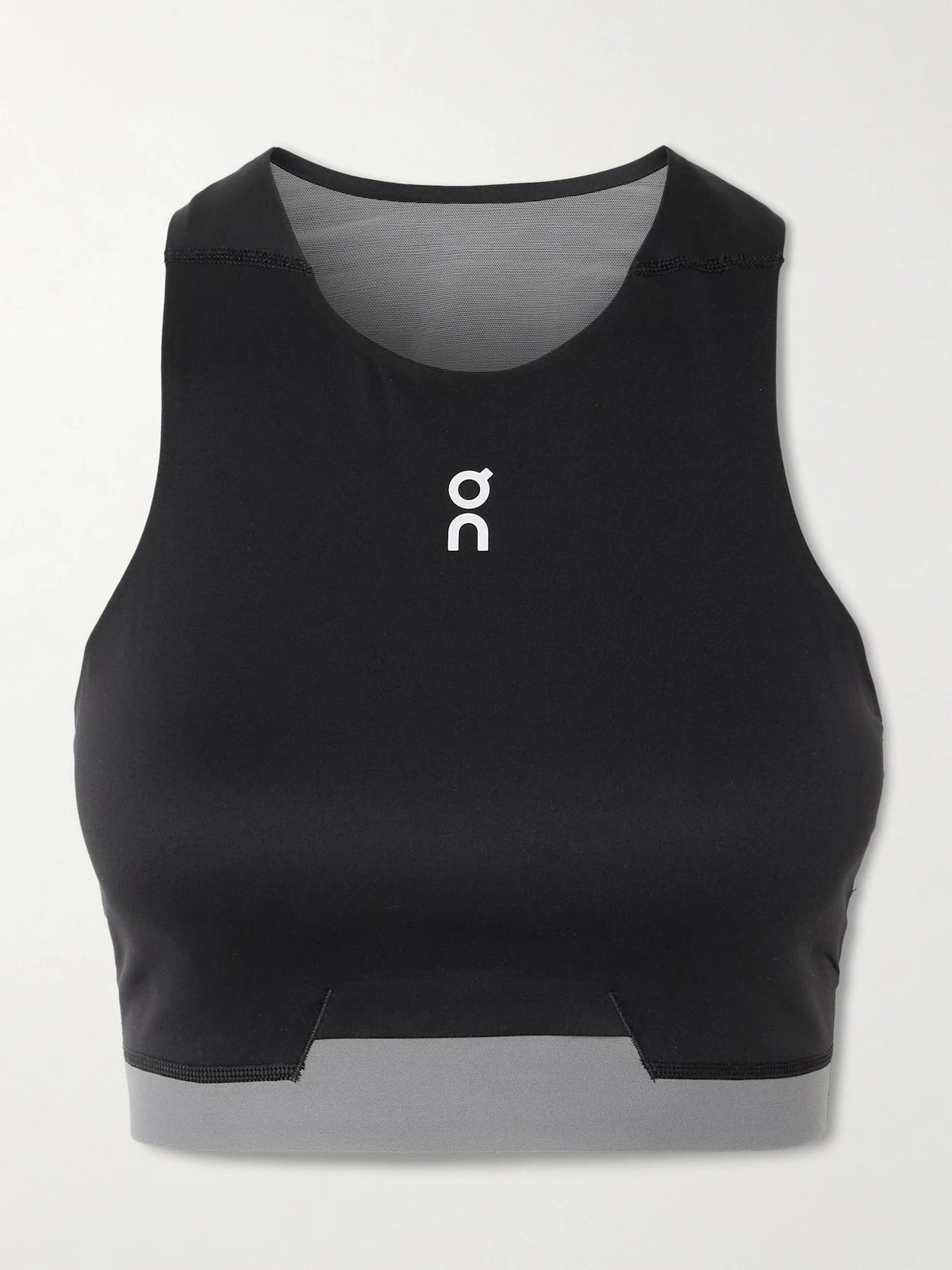 Train 2-in-1 Cropped Stretch Recycled-jersey Top