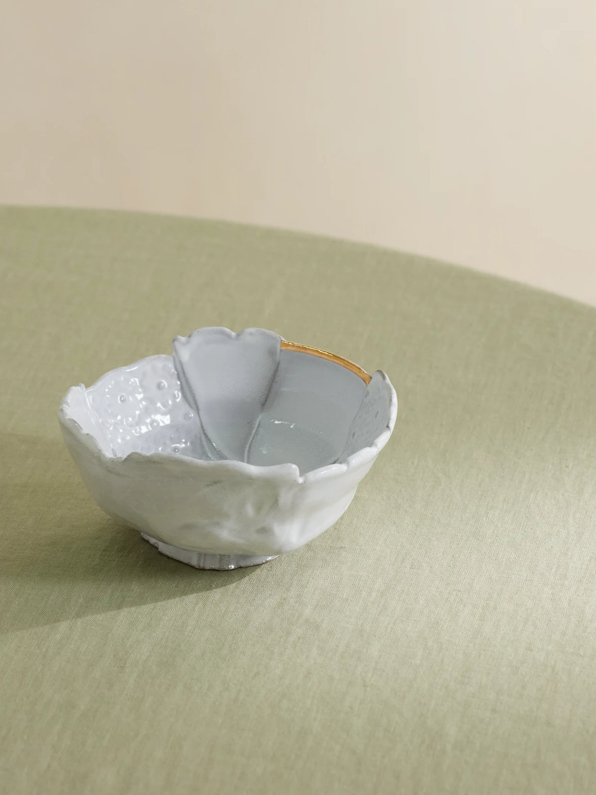 + Sacai Mini Sacai Patchwork Gold-plated Ceramic Salad Bowl