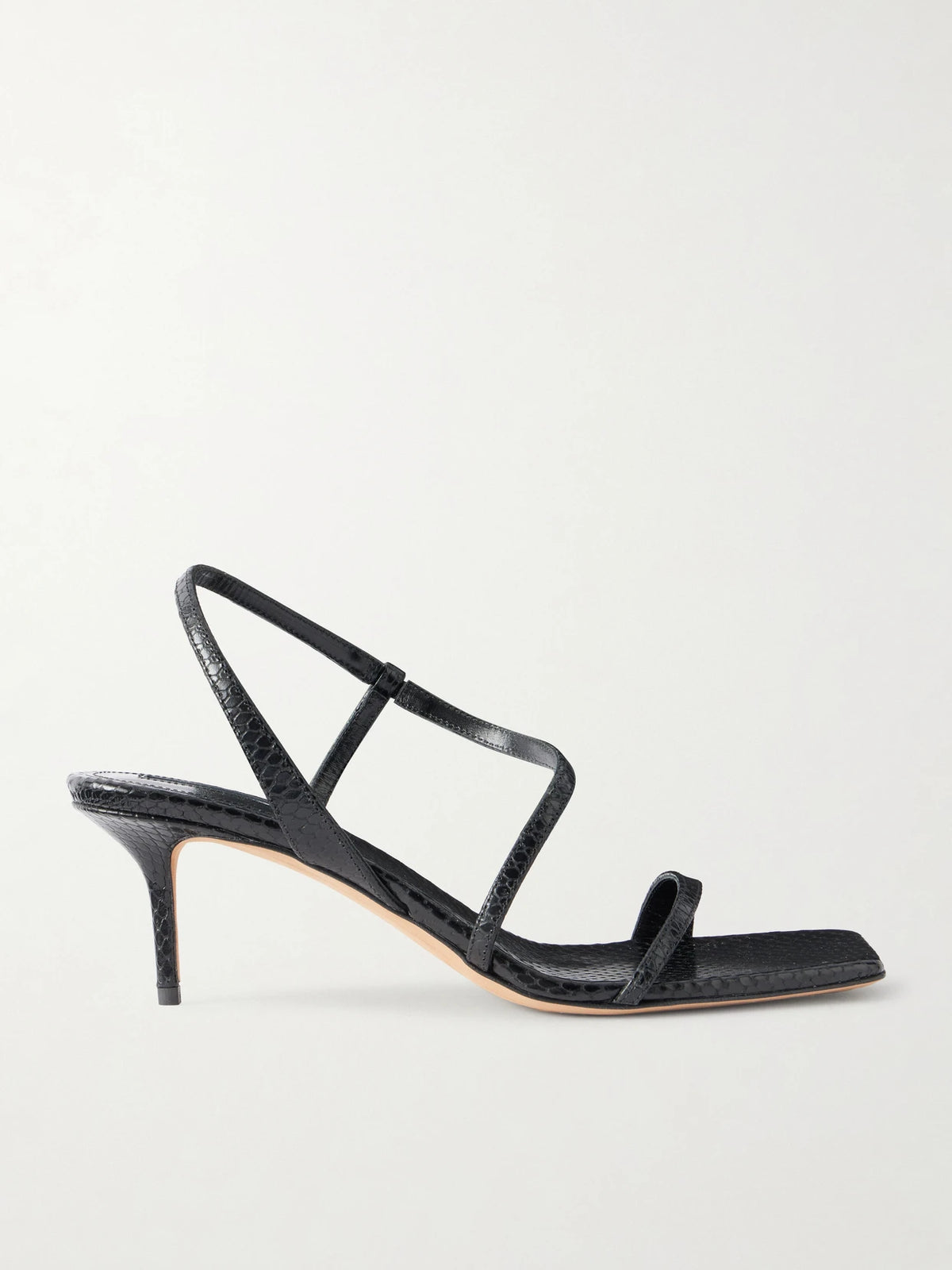 Delicat Lizard-effect Leather Sandals