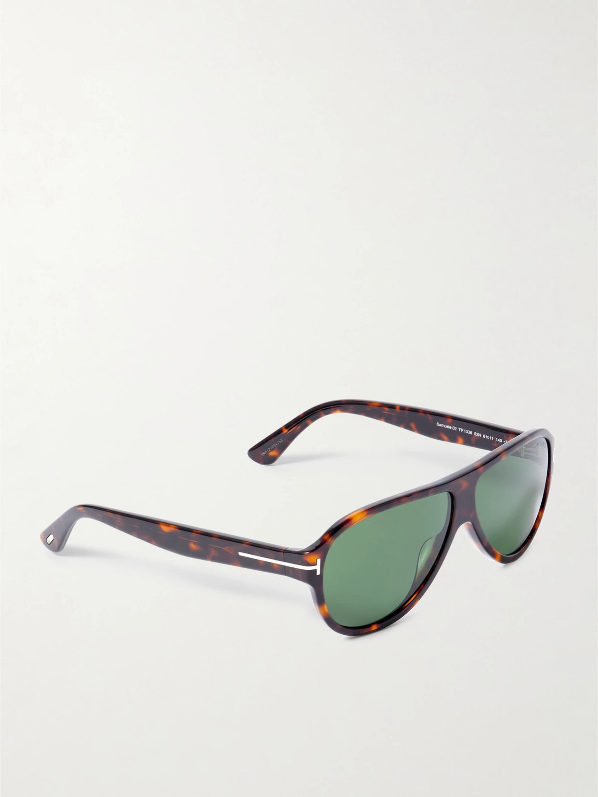 Samuele Aviator-style Tortoiseshell Acetate Sunglasses