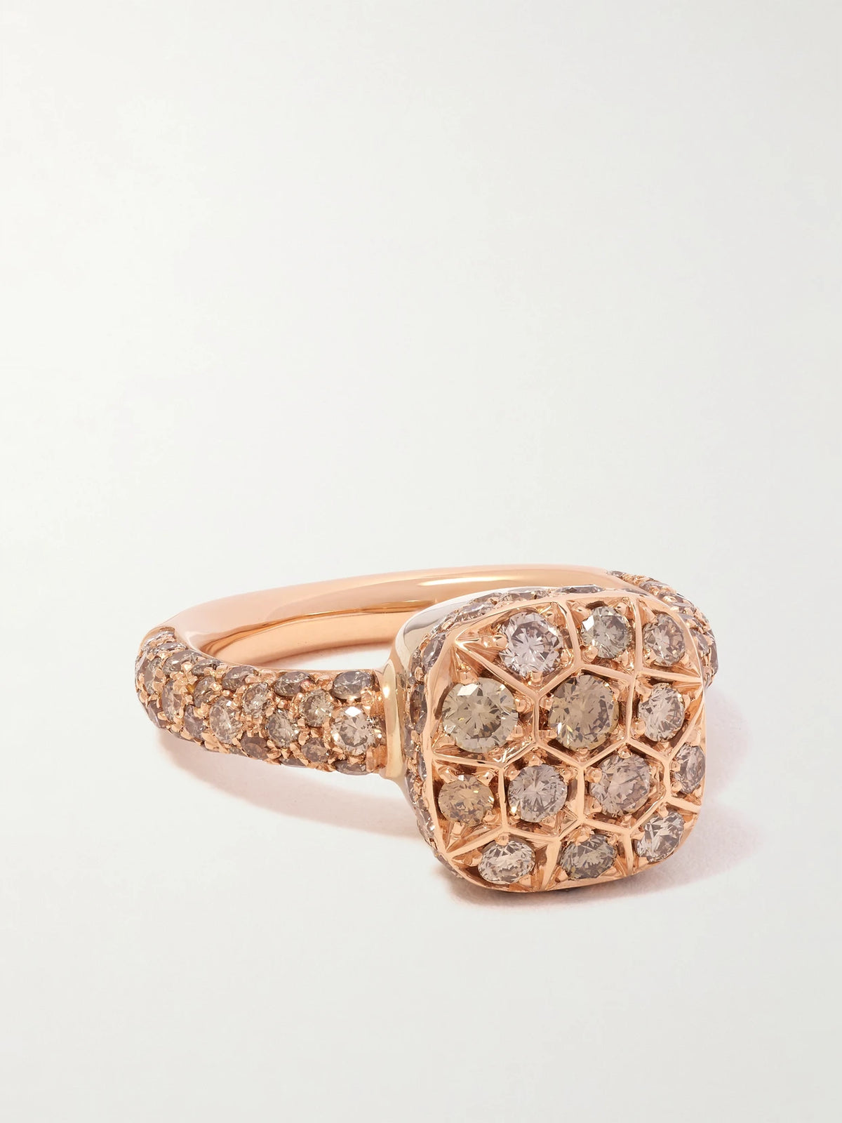 Nudo Solitaire Classic 18-karat Rose And White Gold Diamond Ring