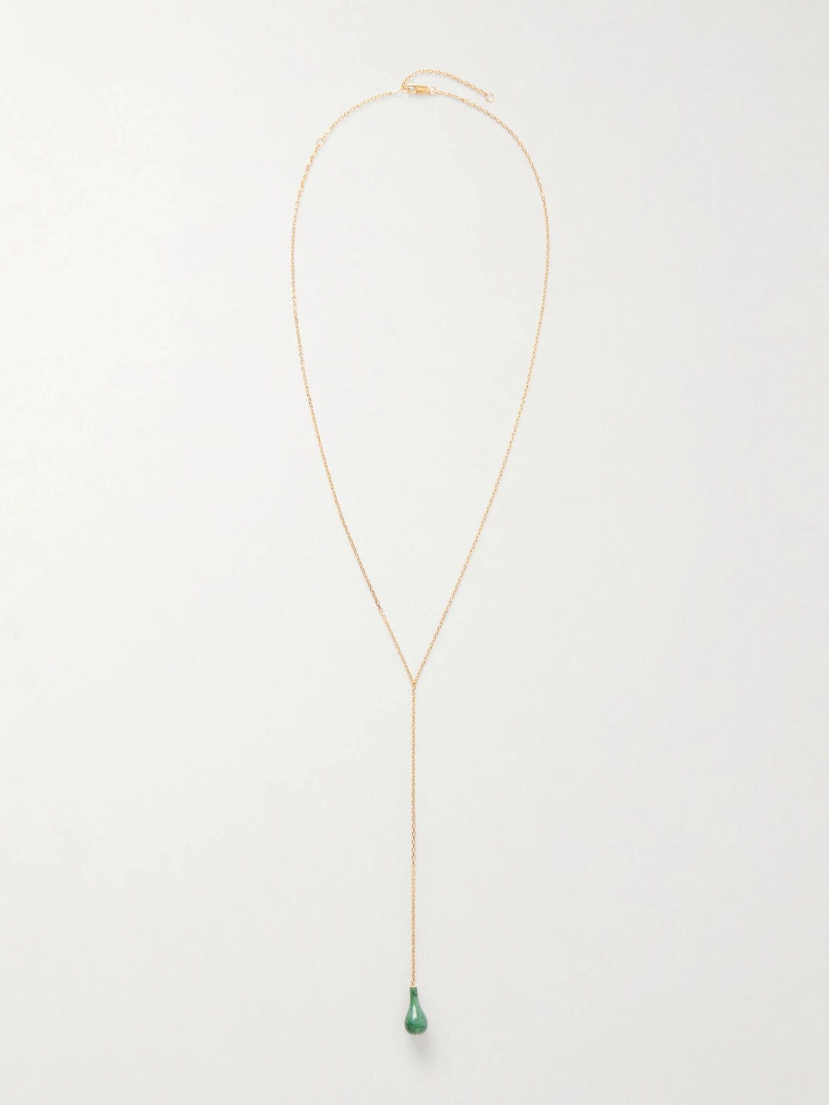 Gold-plated, Jade And Swarovski Crystal Necklace