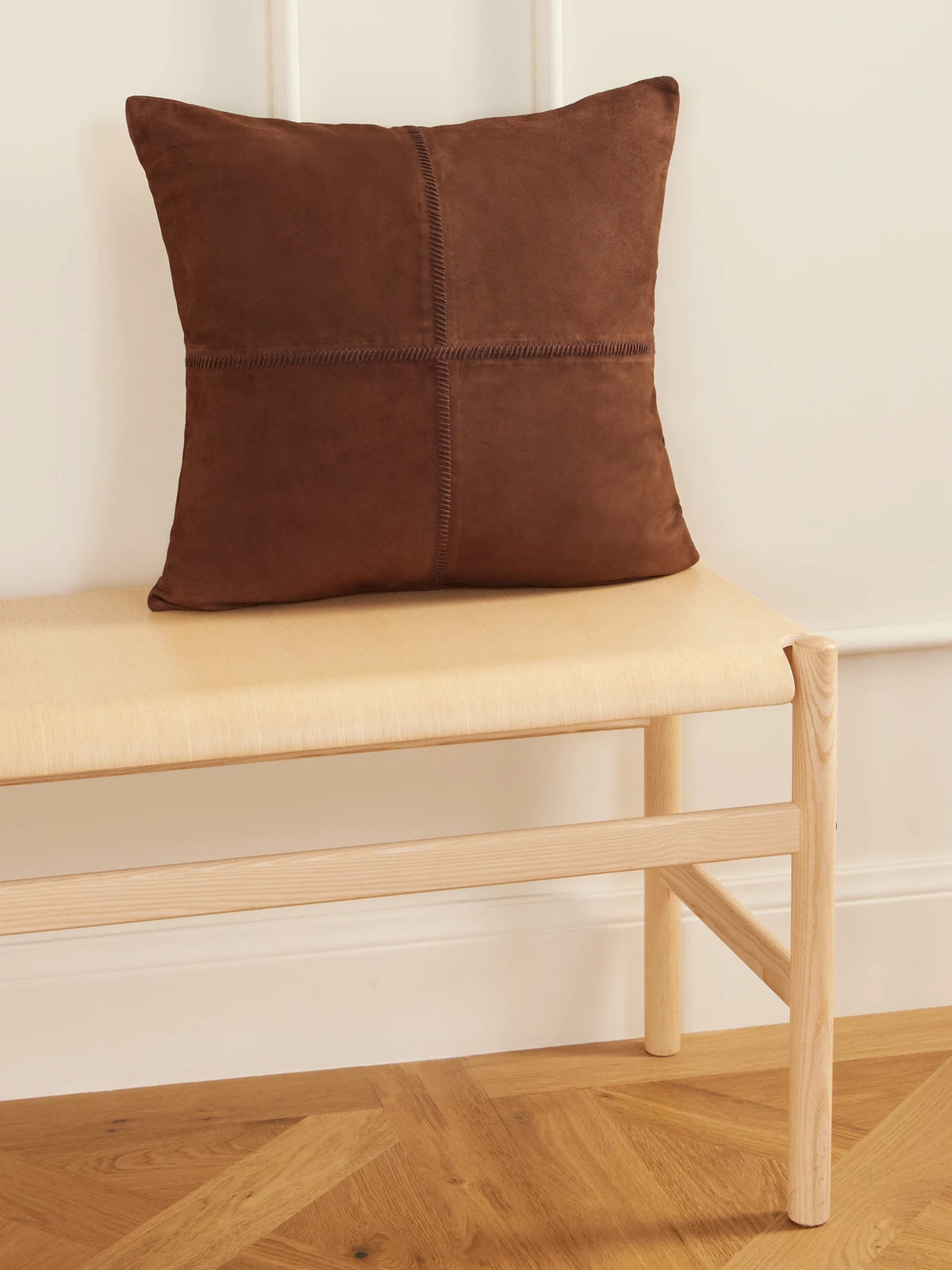Siera Paneled Suede Cushion
