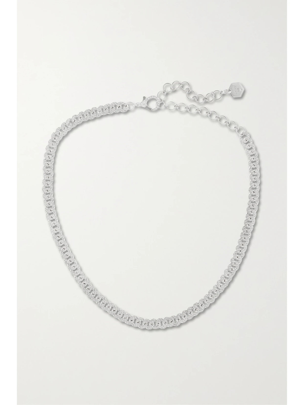 Mini 18-karat White Gold Diamond Choker