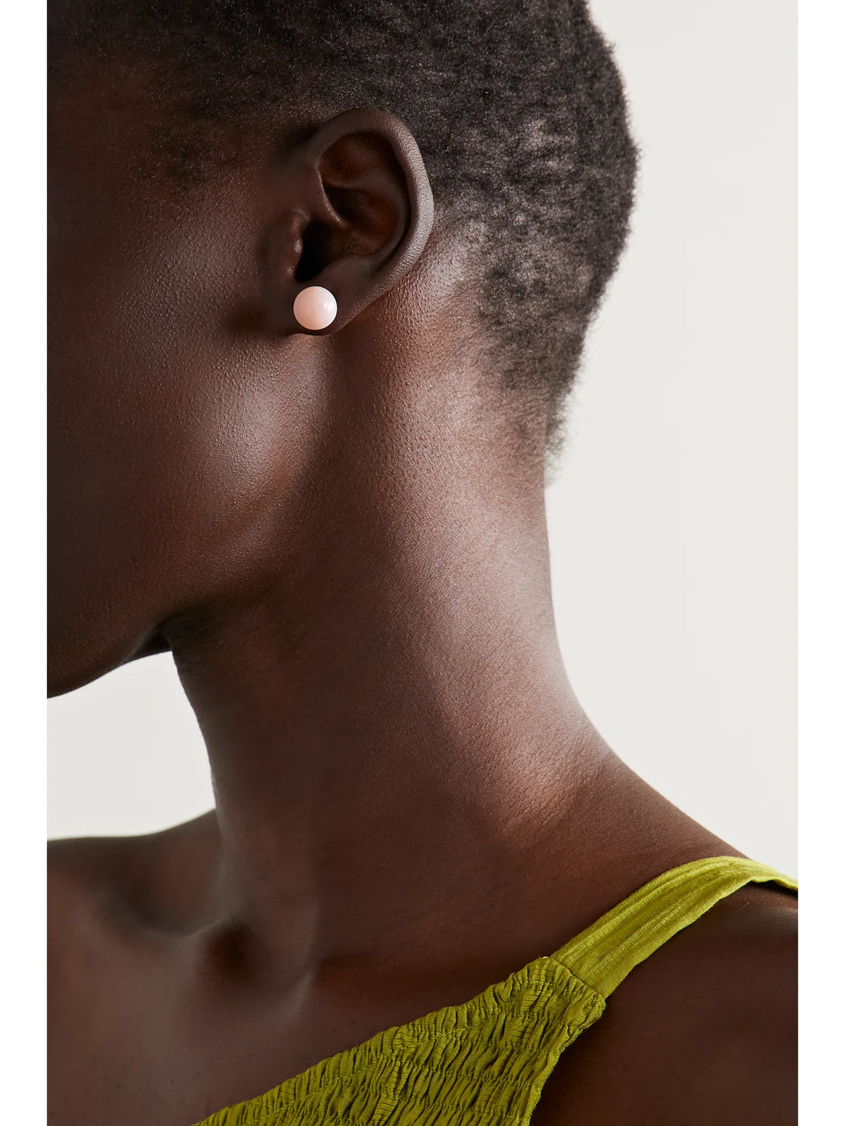 Image of Earrings. Product name - Large Gumball 18-karat Rose Gold Opal Earrings in Multi colour by brand - Irene Neuwirth