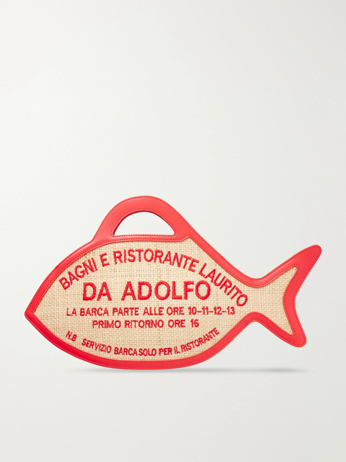 + Da Adolfo Cleo Raffia Leather Handbag