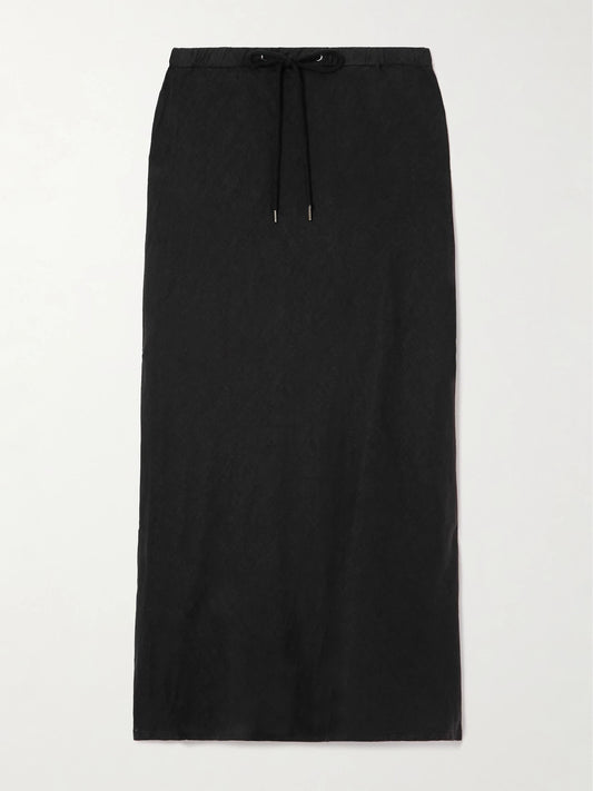 Surfside Asymmetric Linen Skirt