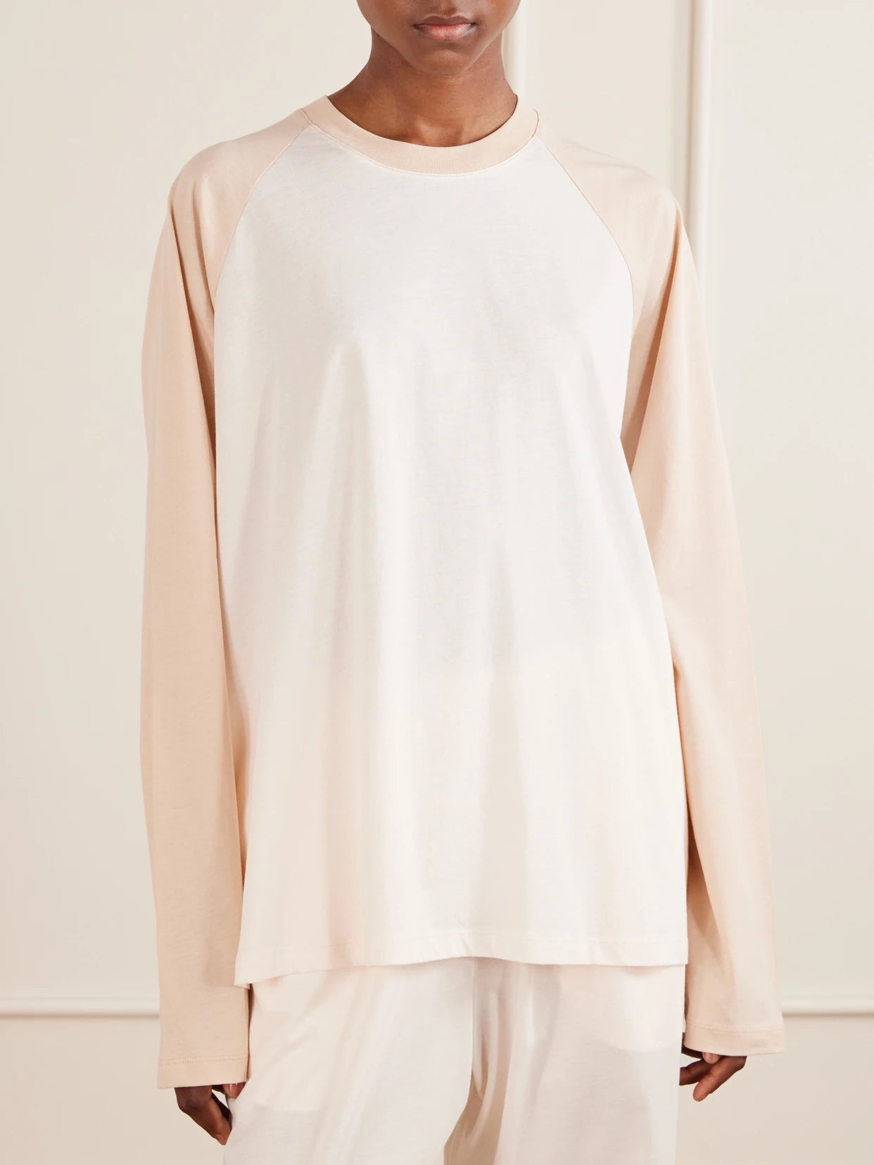 Raglan Cotton-jersey T-shirt