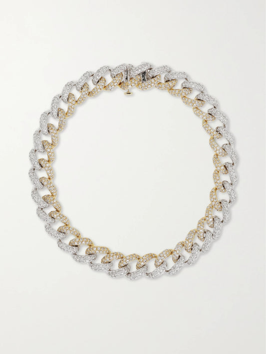 Essential 18-karat Yellow And White Gold Diamond Bracelet