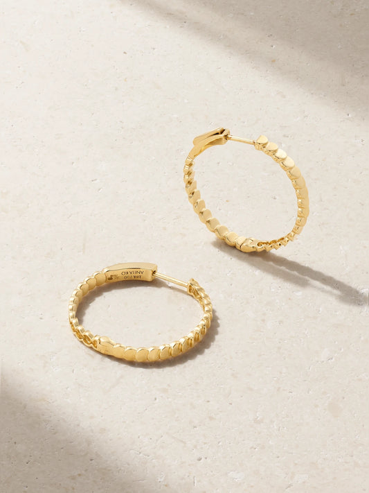 Luna 18-karat Gold Hoop Earrings