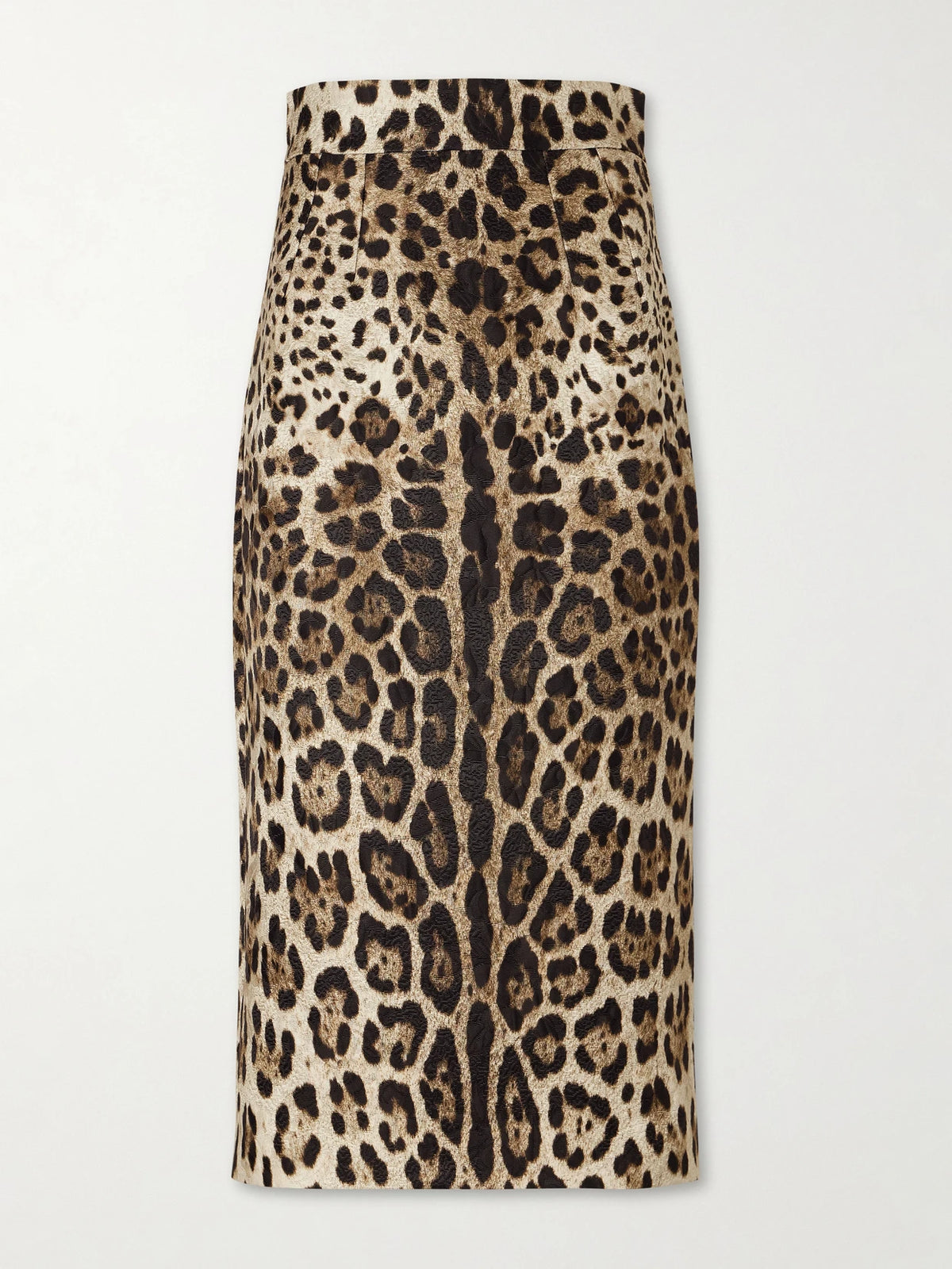 Dolce & Gabbana Leopard-print Cotton Midi Skirt