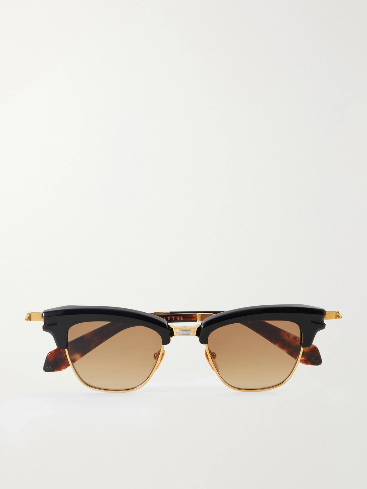 Sartre Round-frame Acetate And Metal Sunglasses
