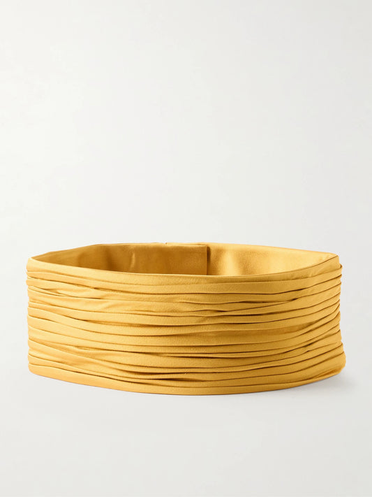 Valentino Garavani Plissé Satin Belt