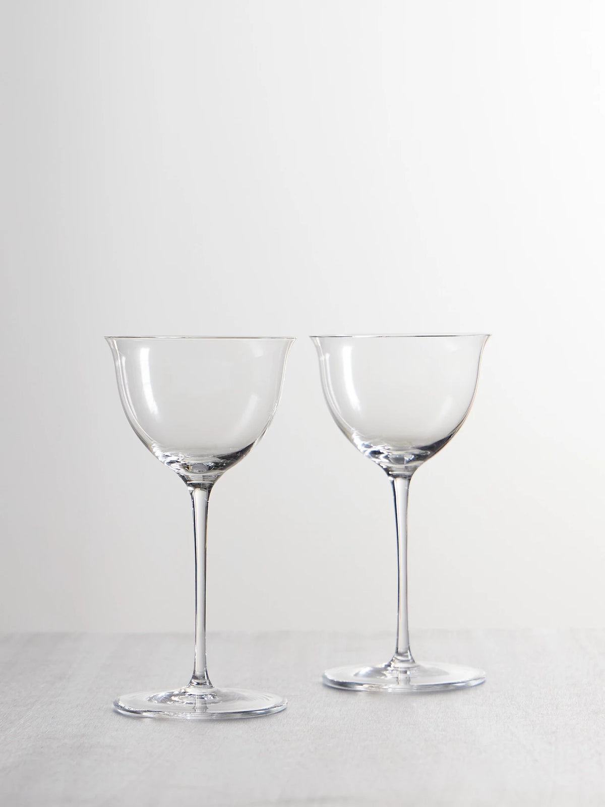Set Of Two Crystal Wine Glasses