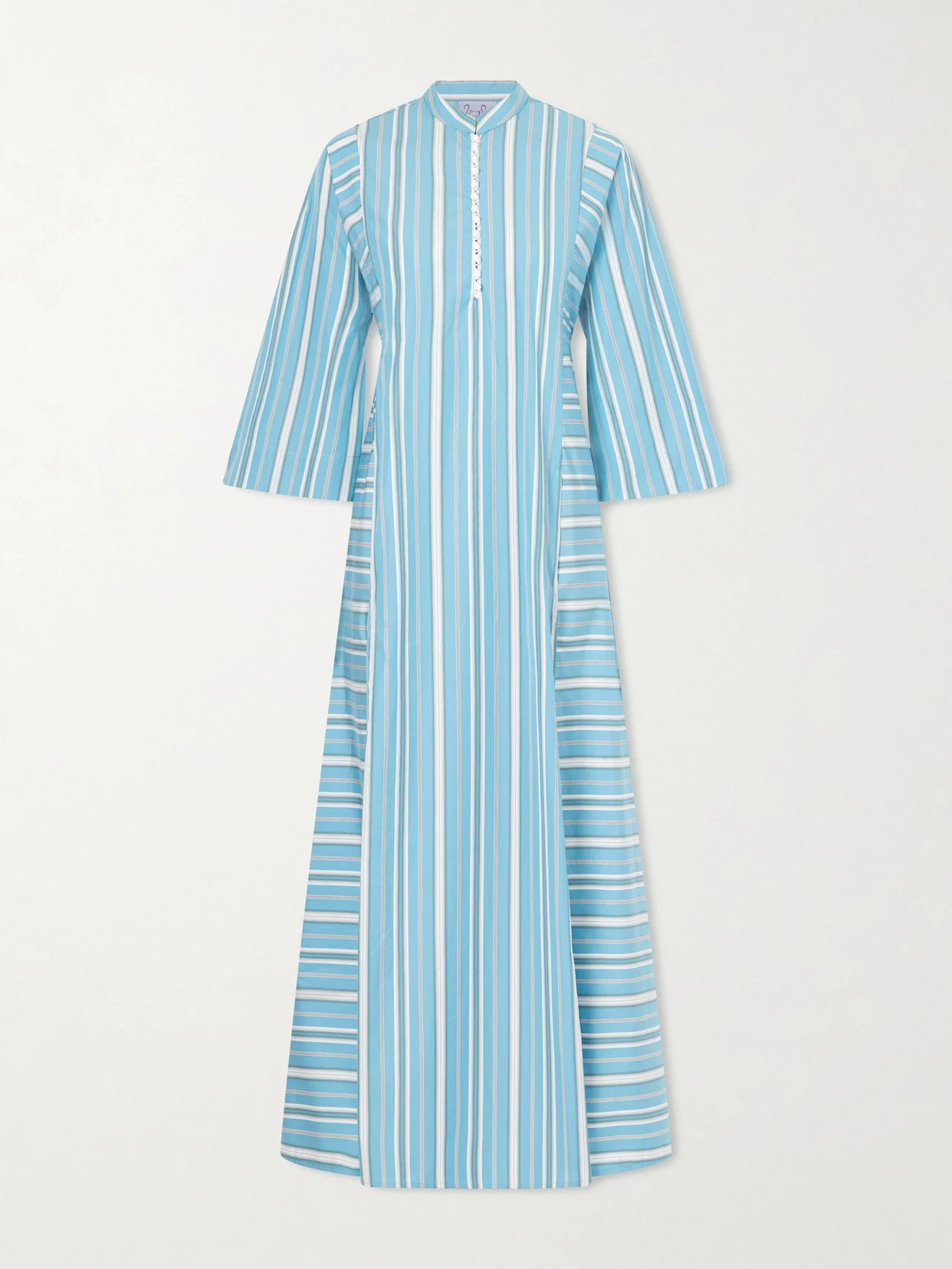 Rachel Striped Cotton-poplin Kaftan