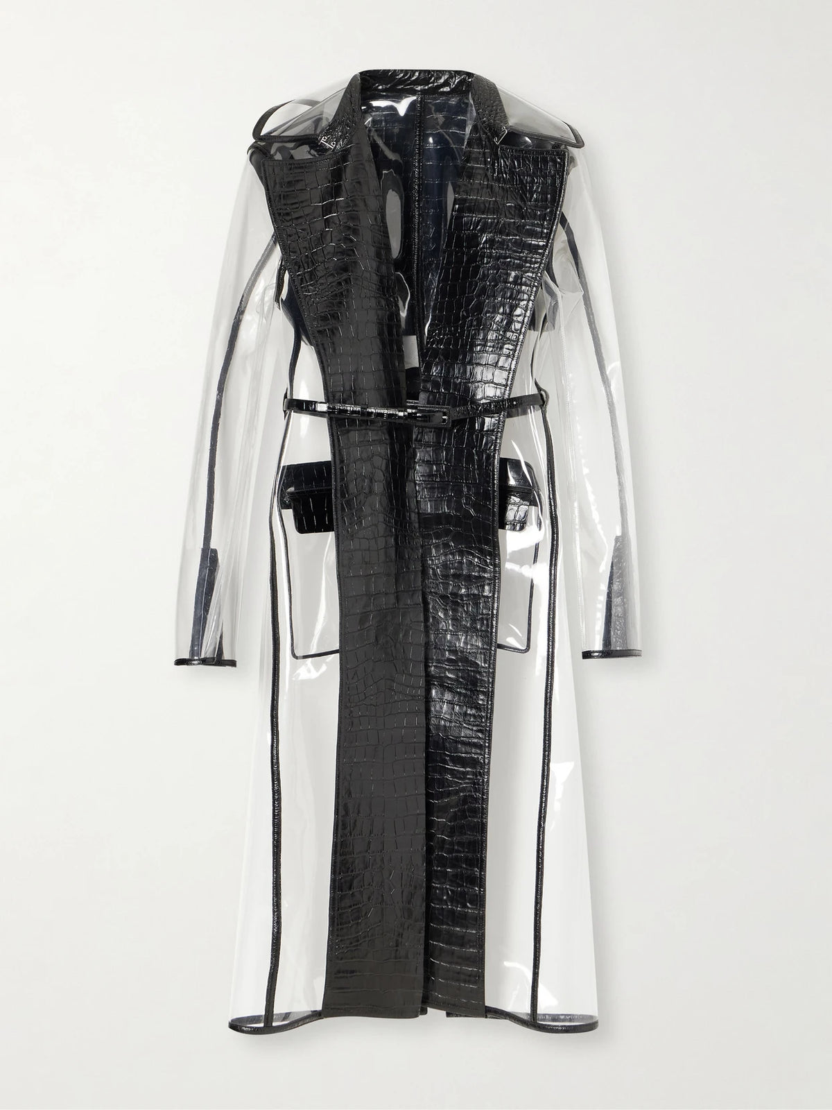 TOM FORD Croc-effect Leather-trimmed Tpu Coat