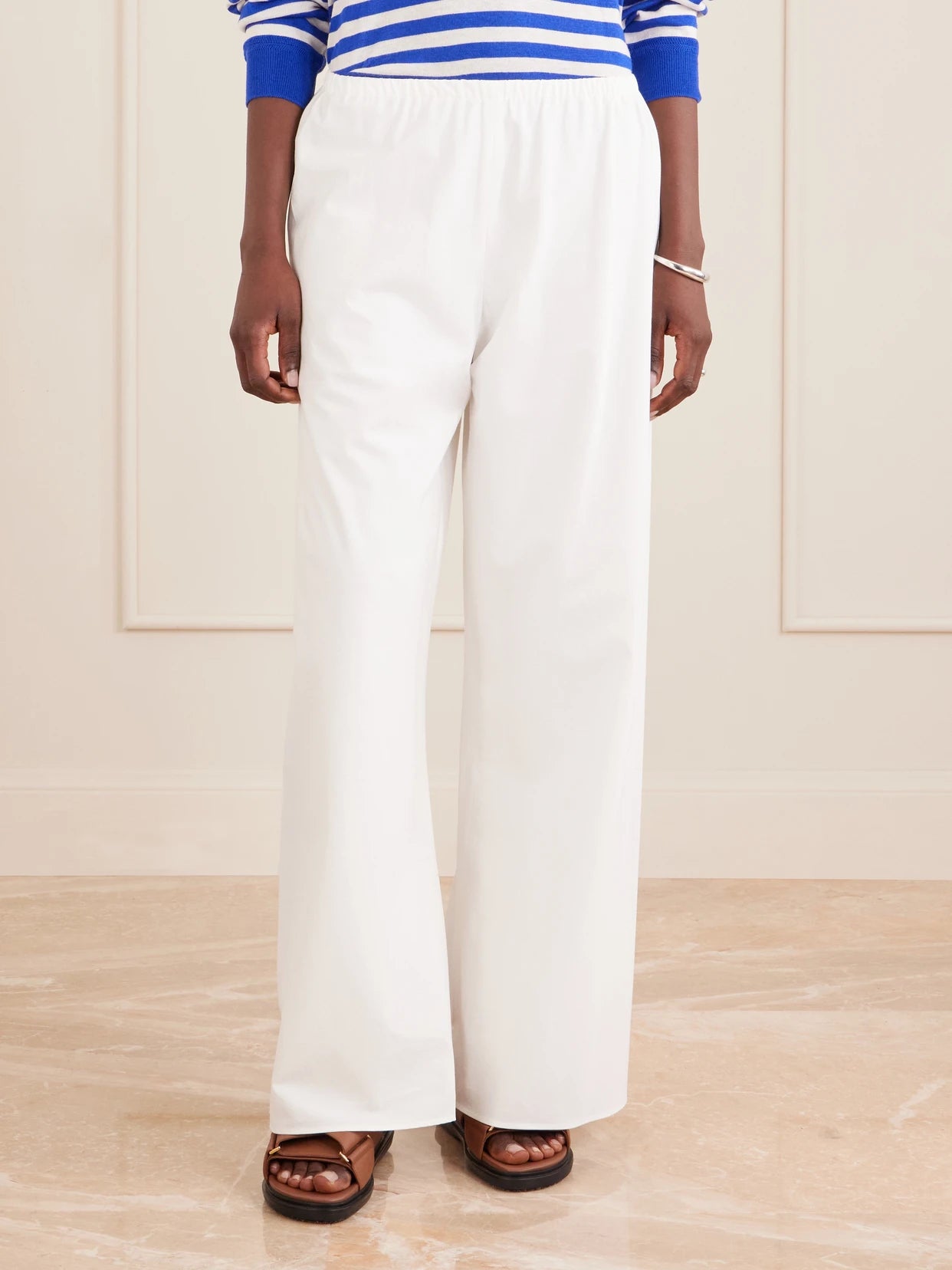 Colby Cotton-poplin Wide-leg Pants