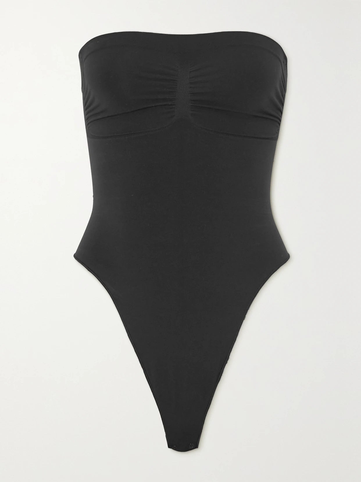 Seamless Sculpt Strapless Thong Bodysuit - Onyx