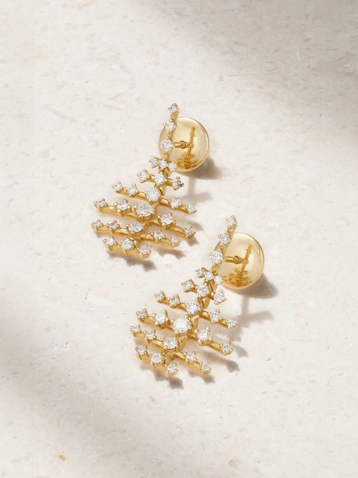 Disco Mini 18-karat Gold Diamond Earrings