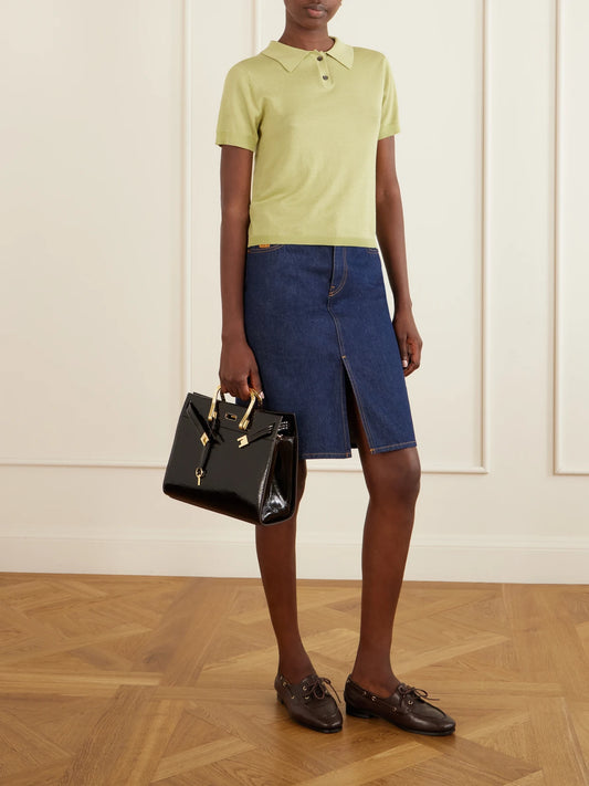 Soft Lee Embellished Leather Tote