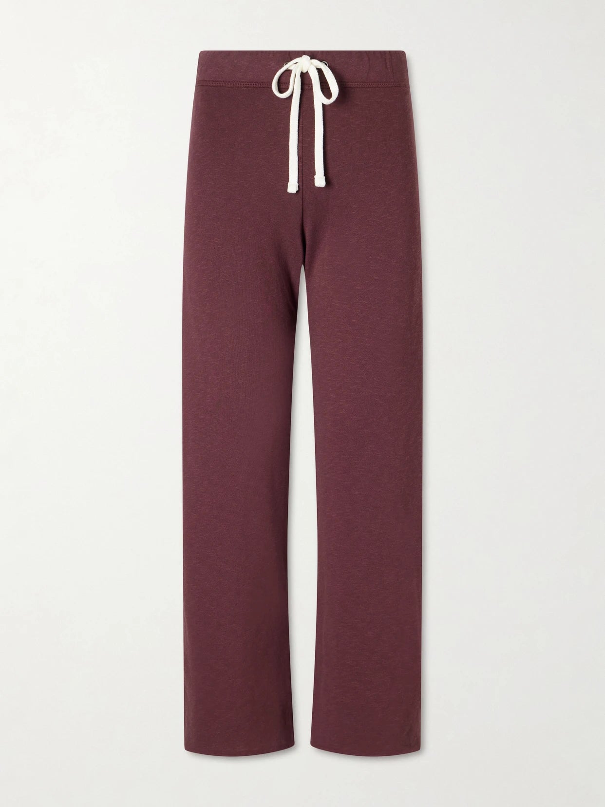 Cropped Cotton-terry Wide-leg Track Pants