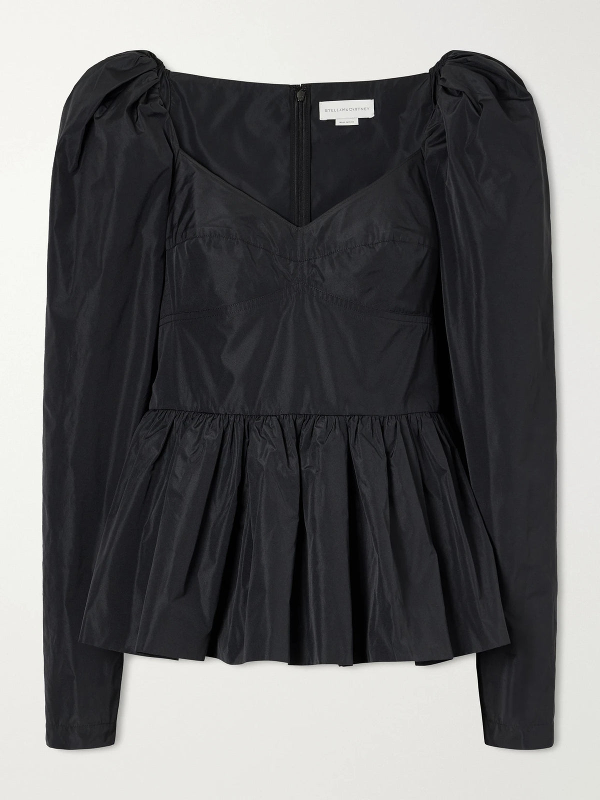 Stella McCartney Peplum Taffeta Blouse