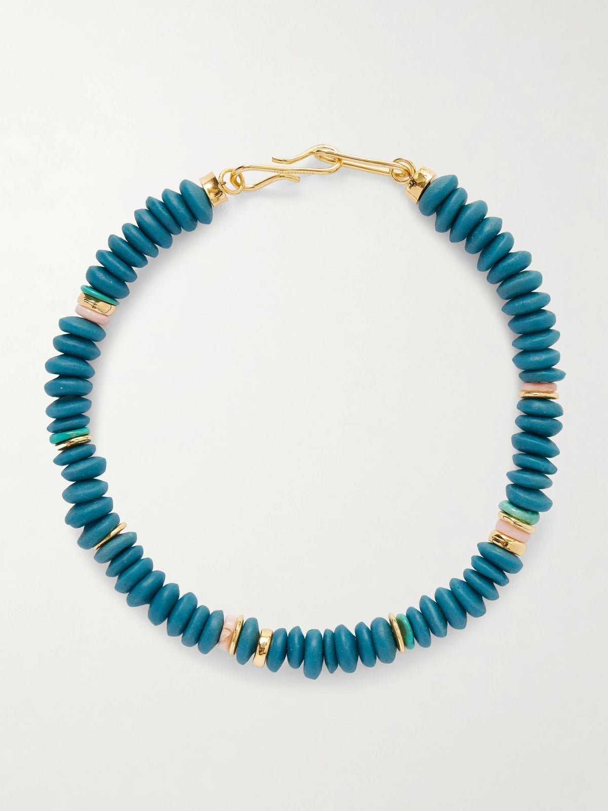 Gold-tone Glass Beaded Necklace