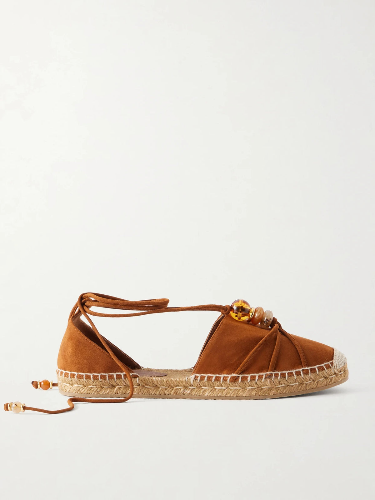 Lemi Embellished Suede Espadrilles