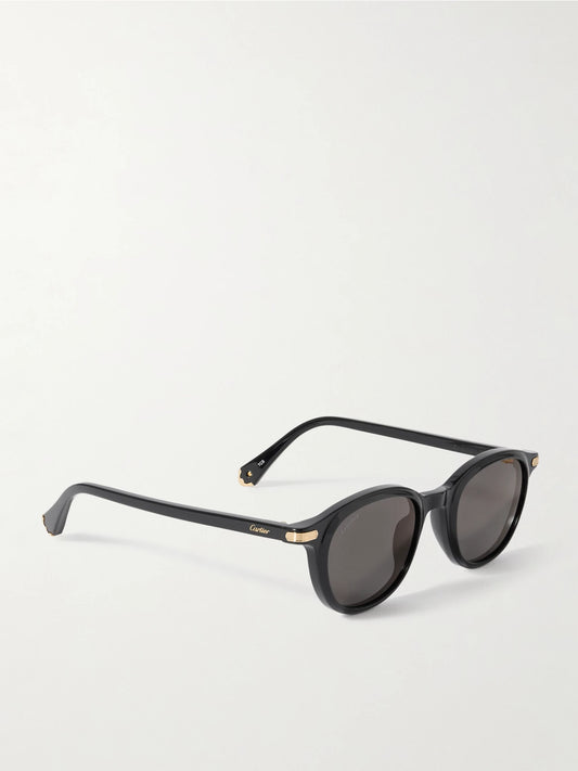 Godron De Cartier D-frame Acetate Sunglasses