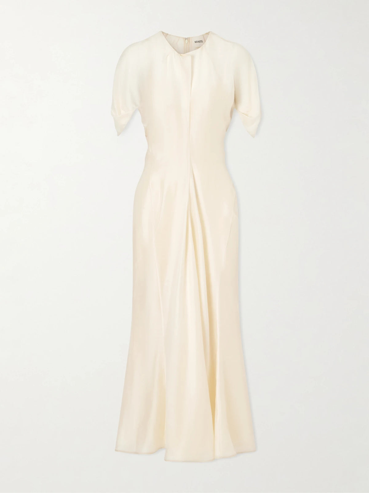 KHAITE Ria Silk-blend Midi Dress