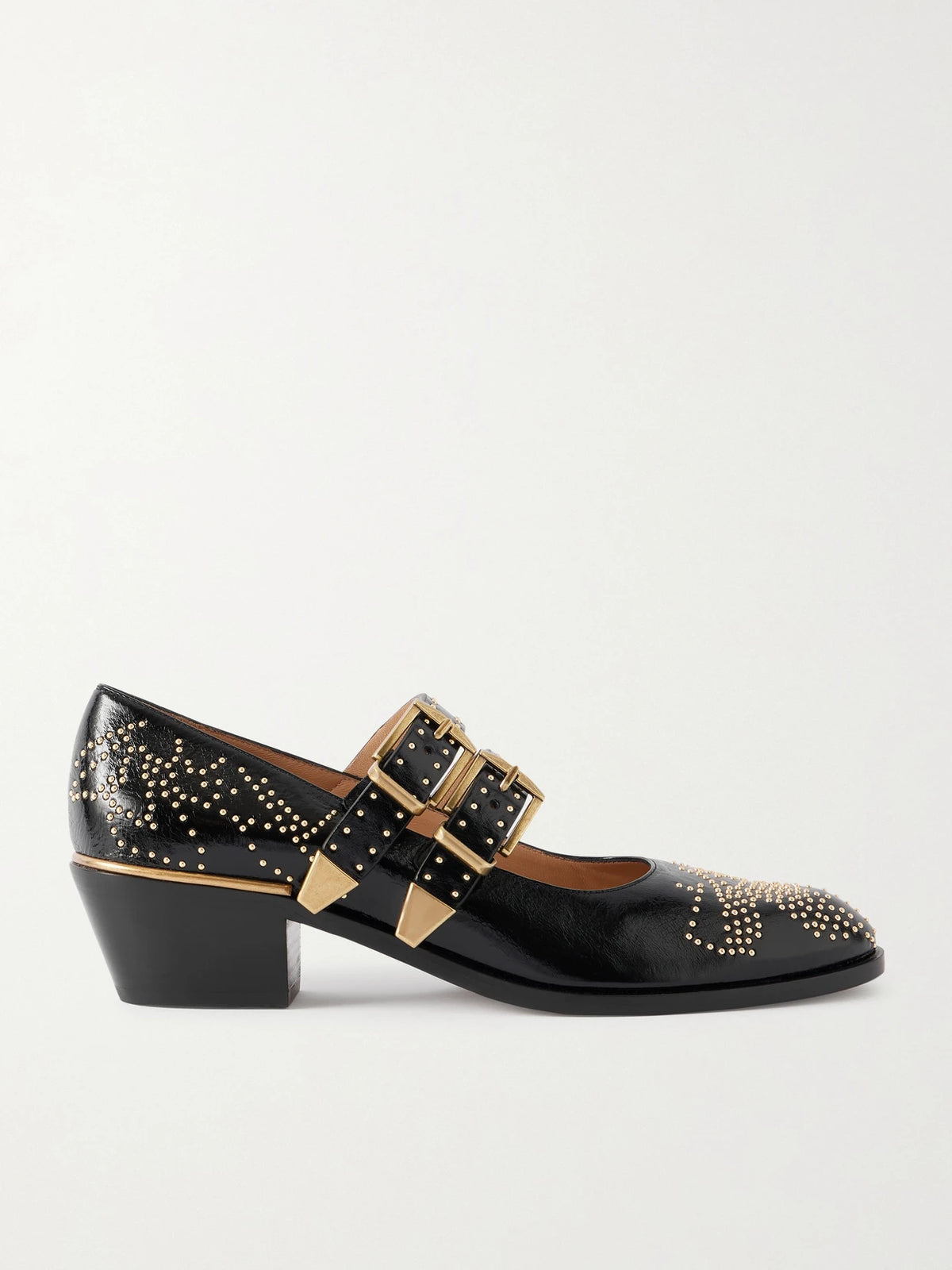 Susanna Studded Leather Mary Jane Pumps