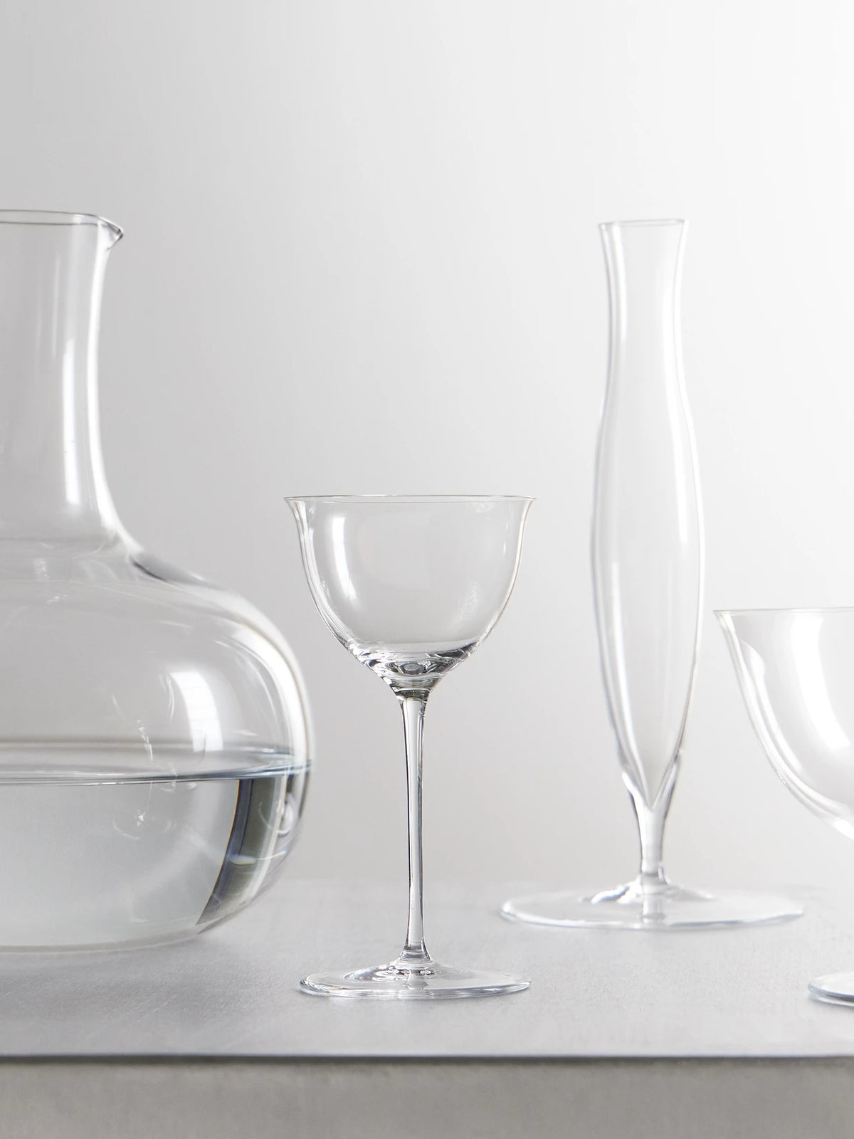 Image of Tableware. Product name - Set Of Two Crystal Wine Glasses in Clear colour by brand - LOBMEYR