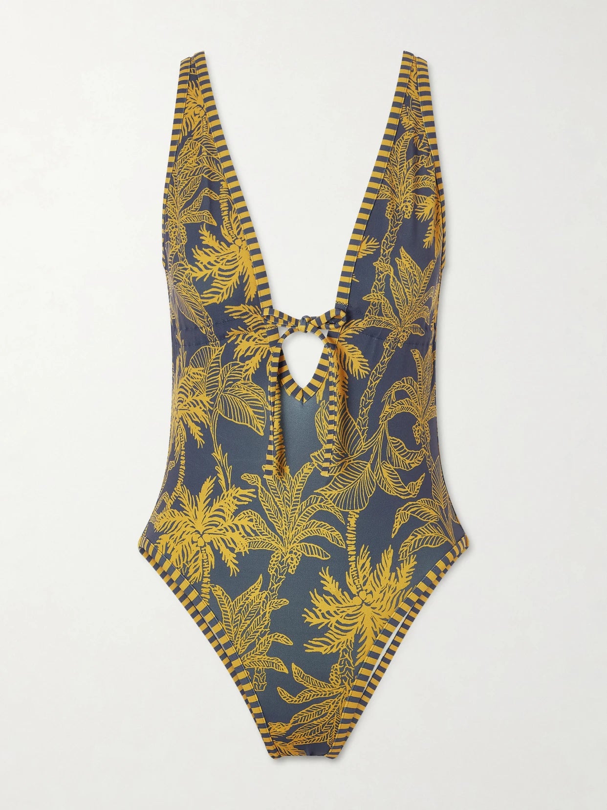 Image of Swimwear. Product name - Destination Printed Swimsuit in Navy colour by brand - Eres