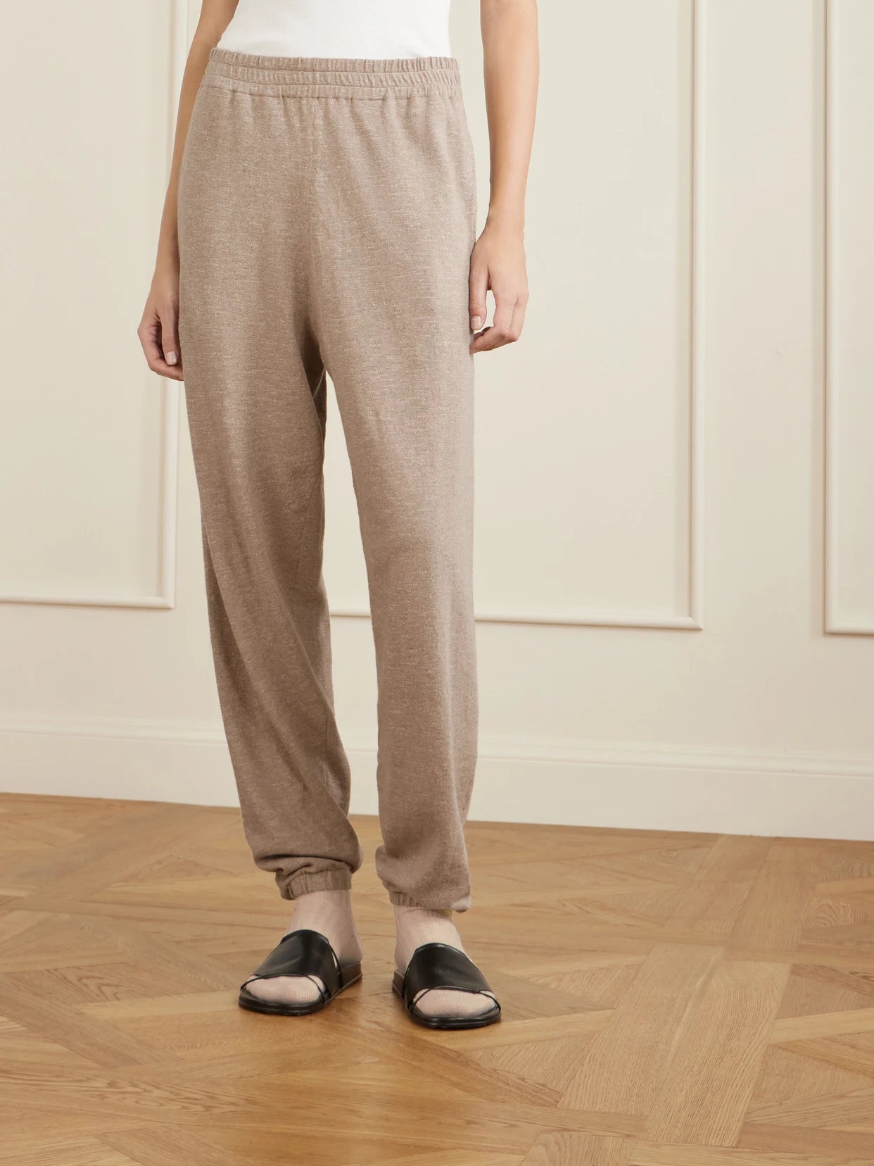 Nadir Tapered Cotton And Linen-blend Pants