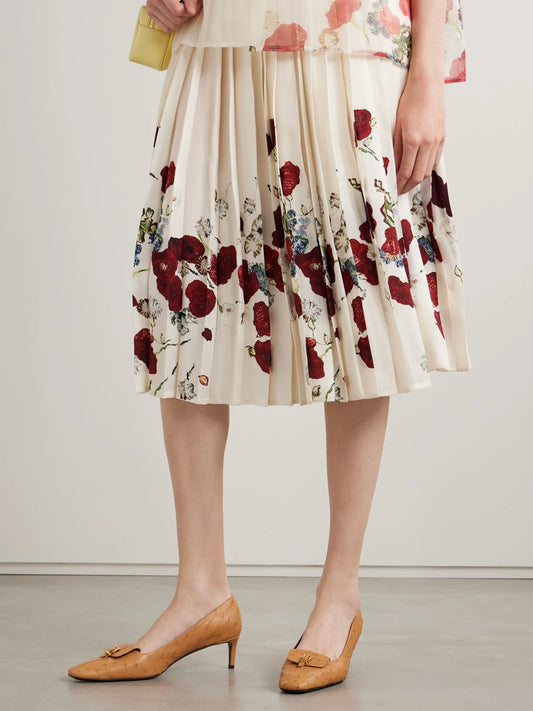 KHAITE Celia Pocket Buckled Ostrich Pumps