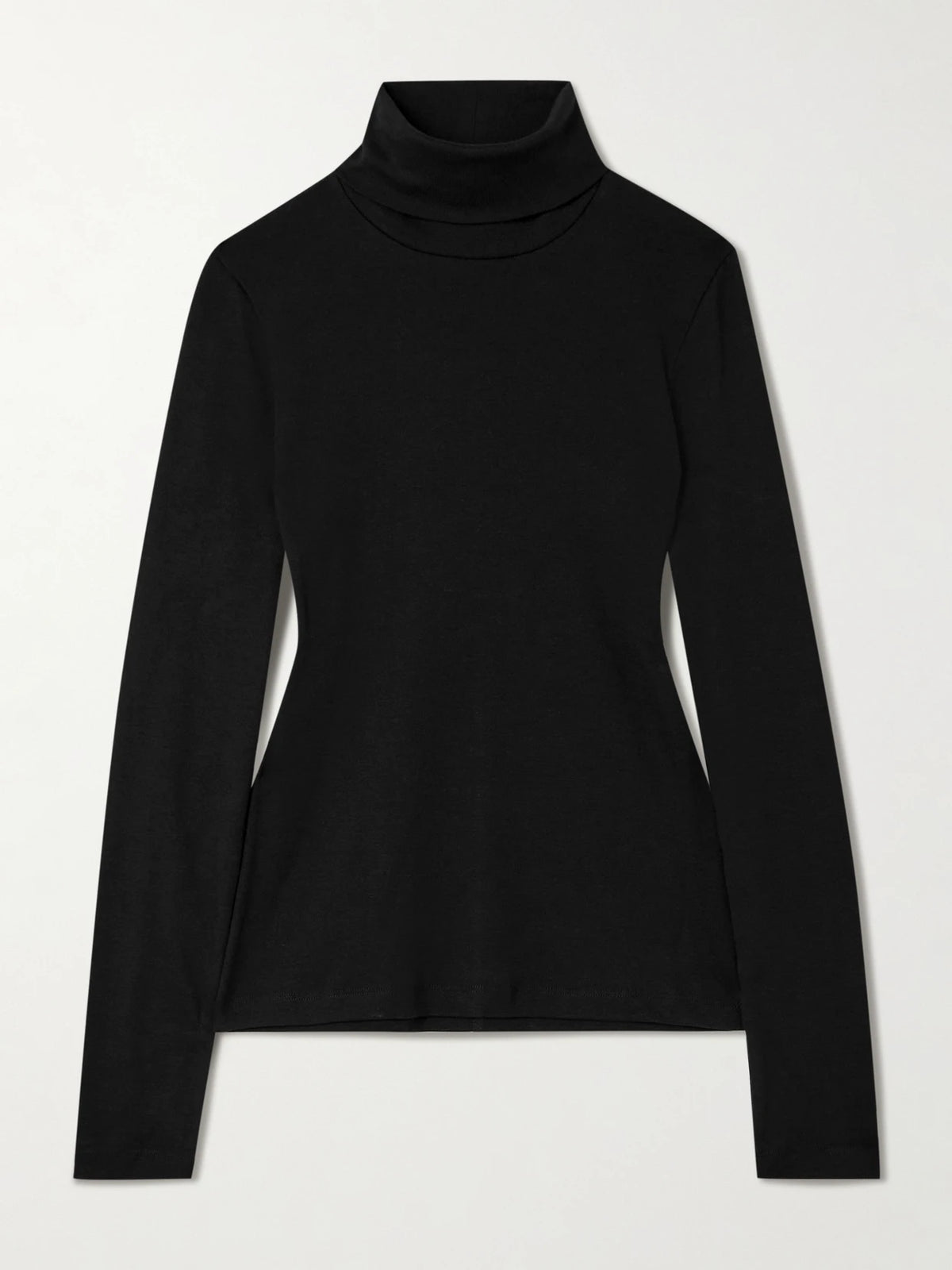 Dinah Ribbed Organic Cotton-jersey Turtleneck Top