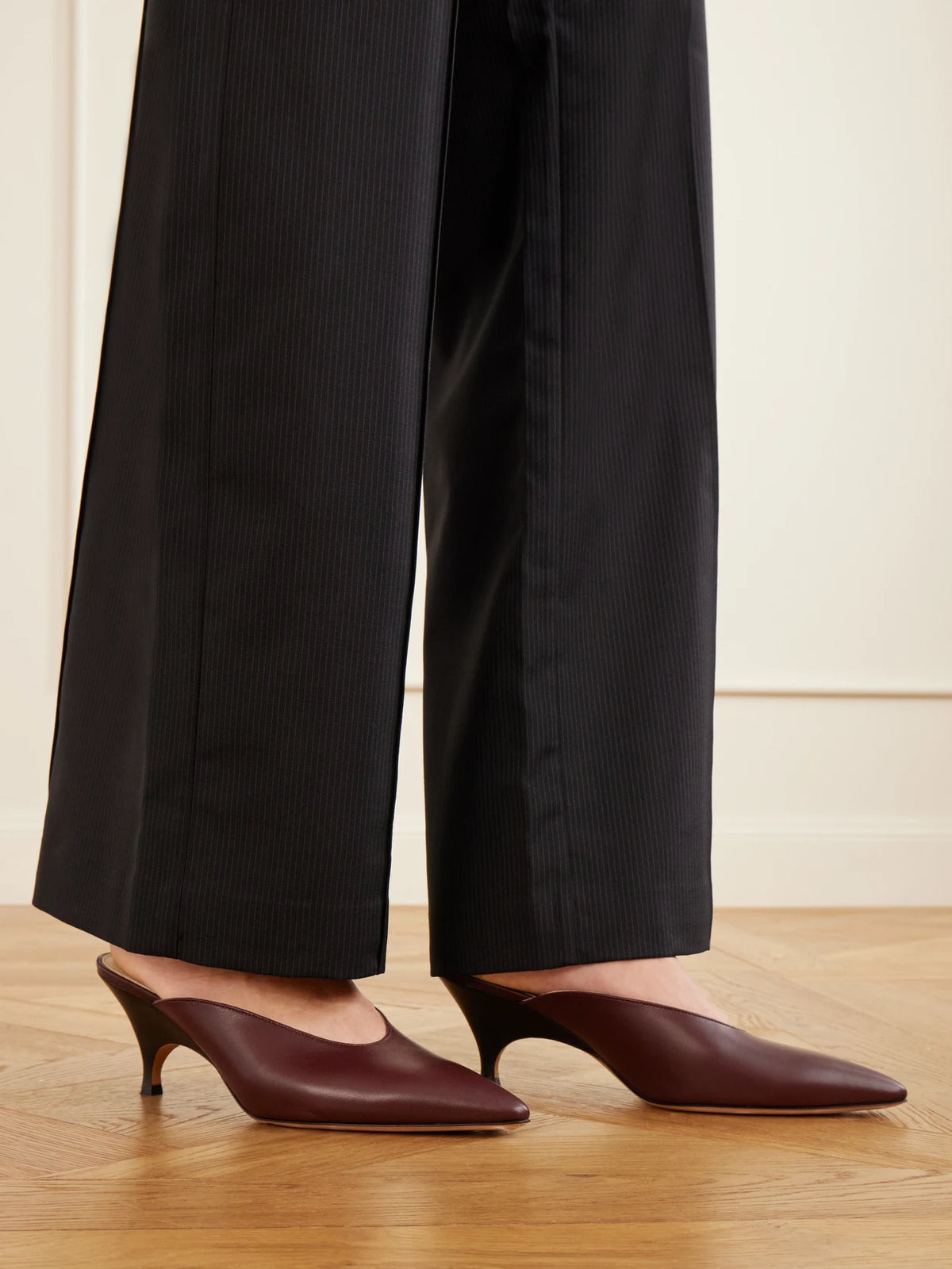 Petra 65 Leather Mules