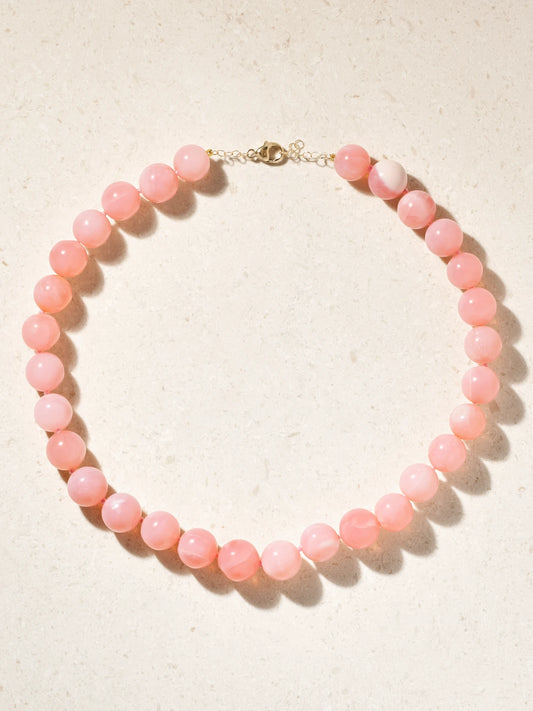 JIA JIA Oracle 14-karat Gold Opal Beaded Necklace