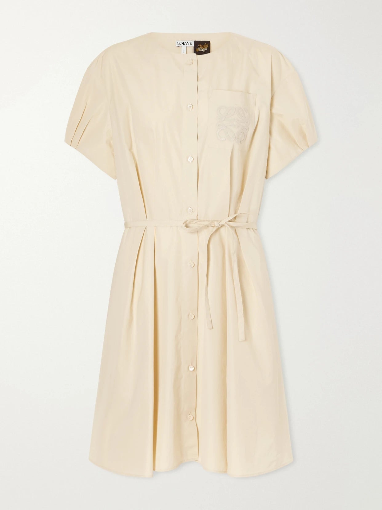+ Paula's Ibiza Anagram Cotton-poplin Mini Dress