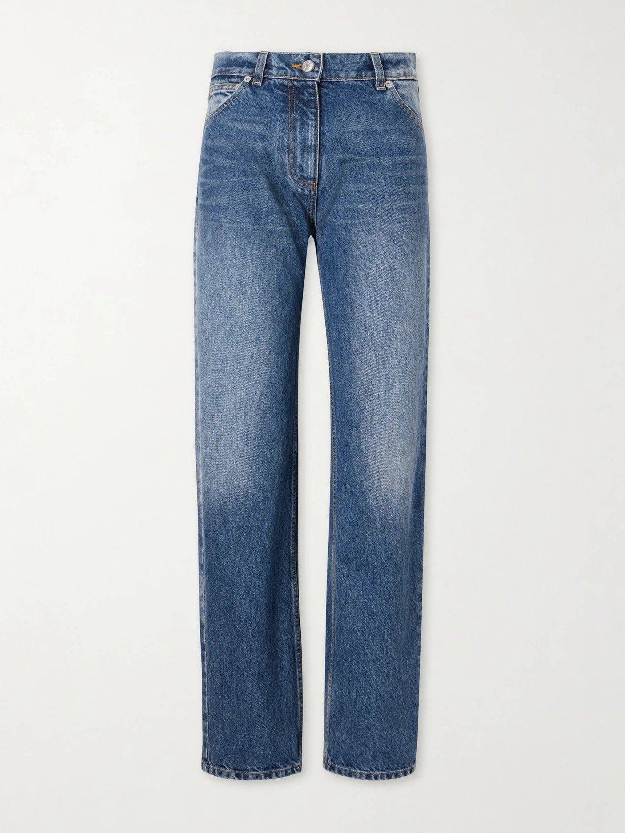 High-rise Straight-leg Boyfriend Jeans