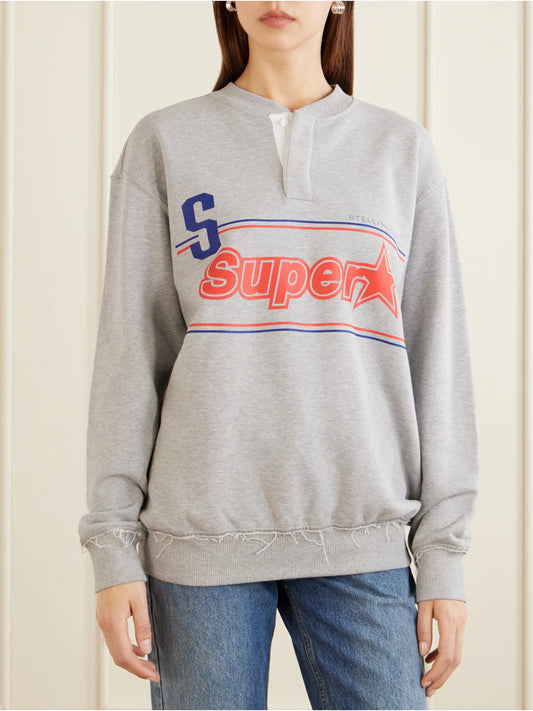 Superstar Logo-printed Cotton-jersey Sweatshirt