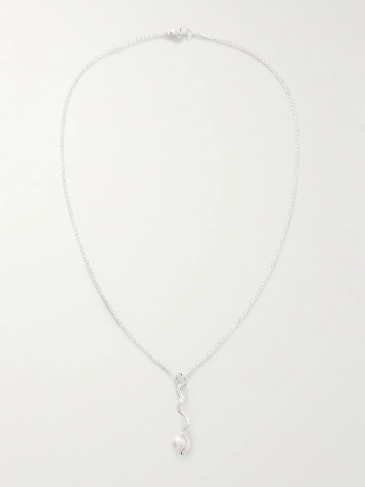 Teneille Recycled Sterling Silver Pearl Necklace