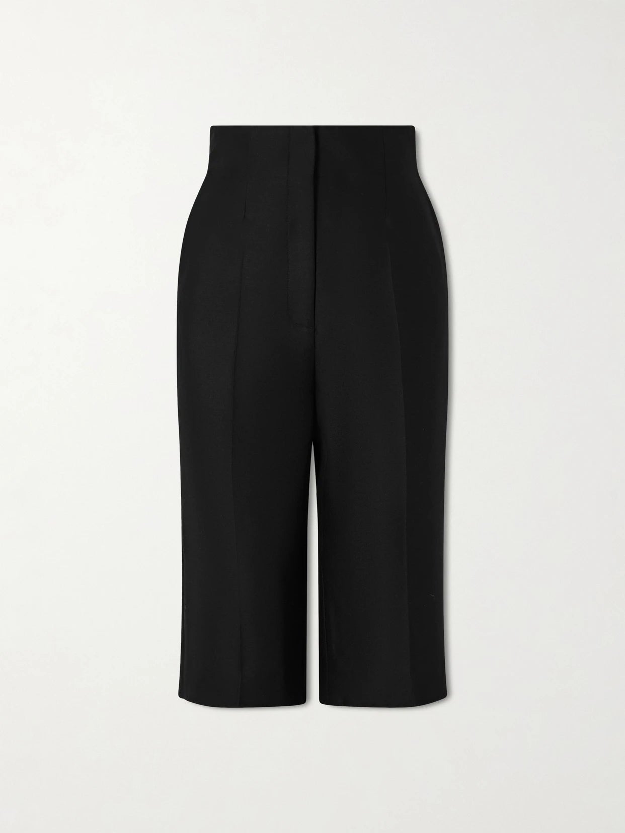 Raelle Wool And Silk-blend Straight-leg Shorts